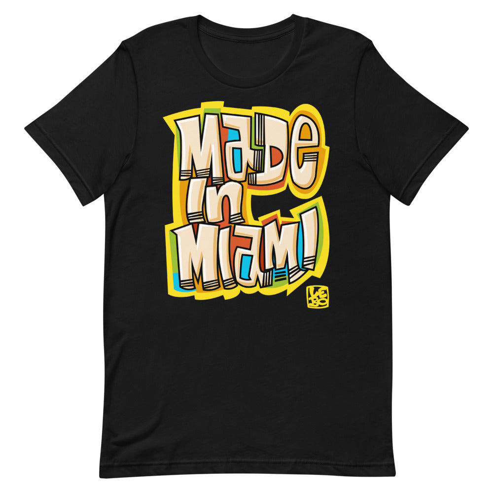 Made in Miami - Yellow - Lebo Short-Sleeve Unisex T-Shirt